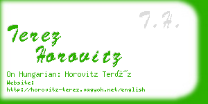 terez horovitz business card